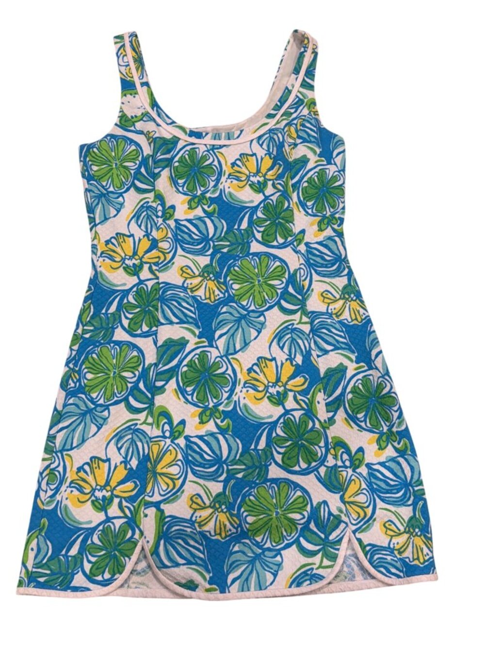 Lilly Pulitzer Lola Sweet & Sour Shift Dress Medium Floral Tank Dress